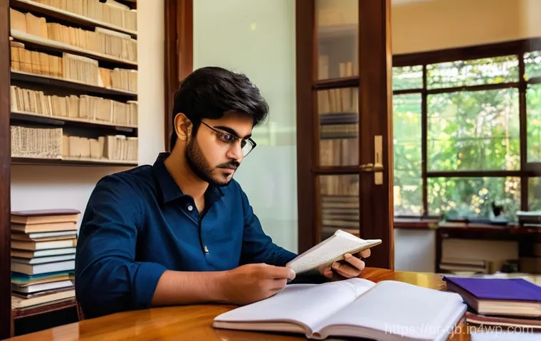 효율적인 정보 정리 습관 기르기 - **From Digital Clutter to Clarity**
    A young Pakistani woman, in her early twenties, is seated at...
